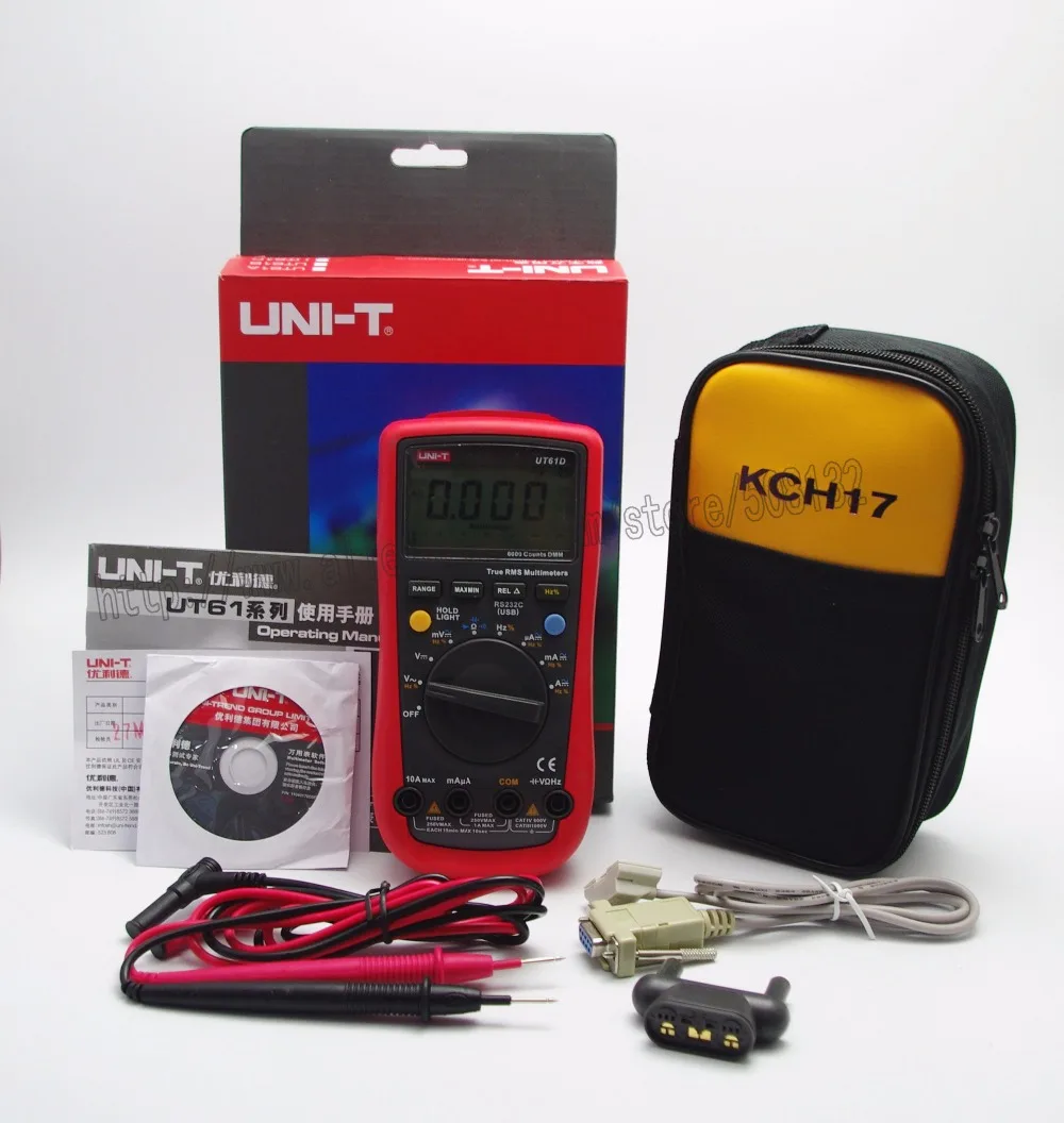 UNI T UT61D Handheld Digital Multimeters Sinometer Auto ranging AC/DC ...