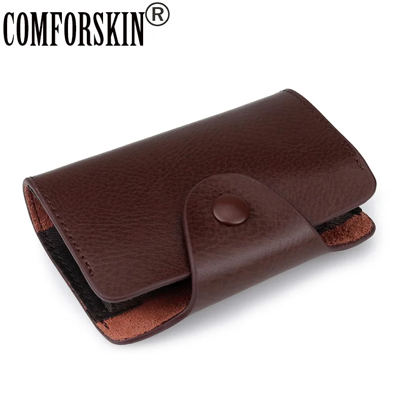 

COMFORSKIN New Arrivals High Quality Split Leather Card Holders Unisex Practical Card Wallet Hot Brand Card Case Factory Price