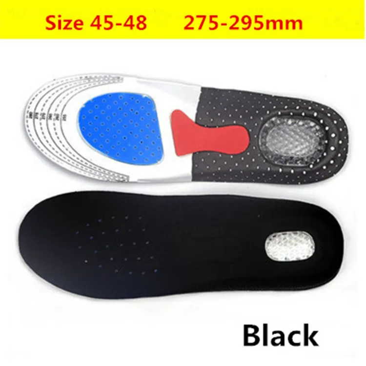 Plus Size Silicone Arched Insoles Multi-Sport Orthotic Insole Comfort Sweat Deodorant Massage Shock Absorber Basketball Insoles (6)