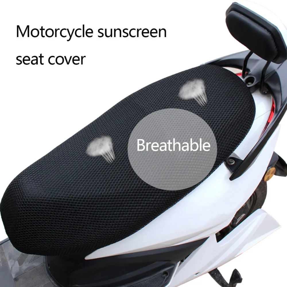 

Dewtreetali Motorcycle sunscreen seat cover Prevent bask in seat scooter sun pad waterproof Heat insulation Cushion protect