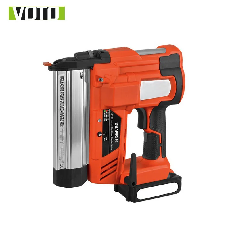 

VOTO Lithium Wireless Rechargeable Electric Nail Gun 18V 1500mAh 60min for Woodworking Wall Power Tool