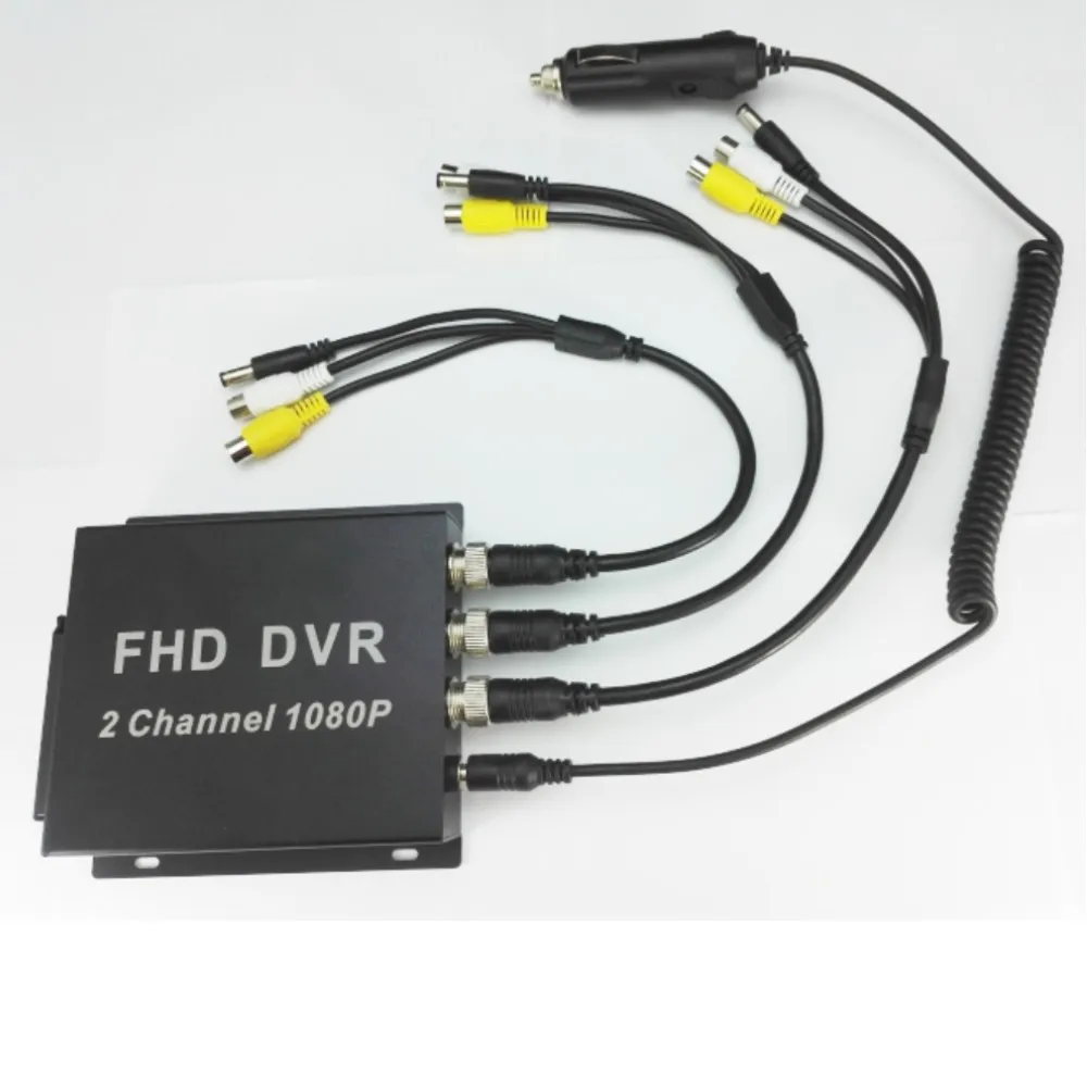 Новейший FHD MDVR 2 канальный 1080P Full HD Мобильный видеорегистратор 2CH mini AHD DVR Поддержка