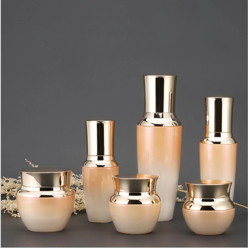 skin care products in glass bottles