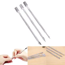 3 шт. отодвигатель кутикулы Ложка средство для снятия маникюра, педикюра из нержавеющей долговечной стали