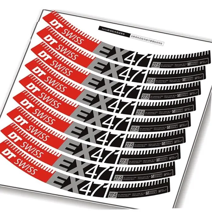 Wheel Rim replacement Sticker Set For DT SWISSS EX471 MTB Bicycle Mountain Bike Stickers Decals