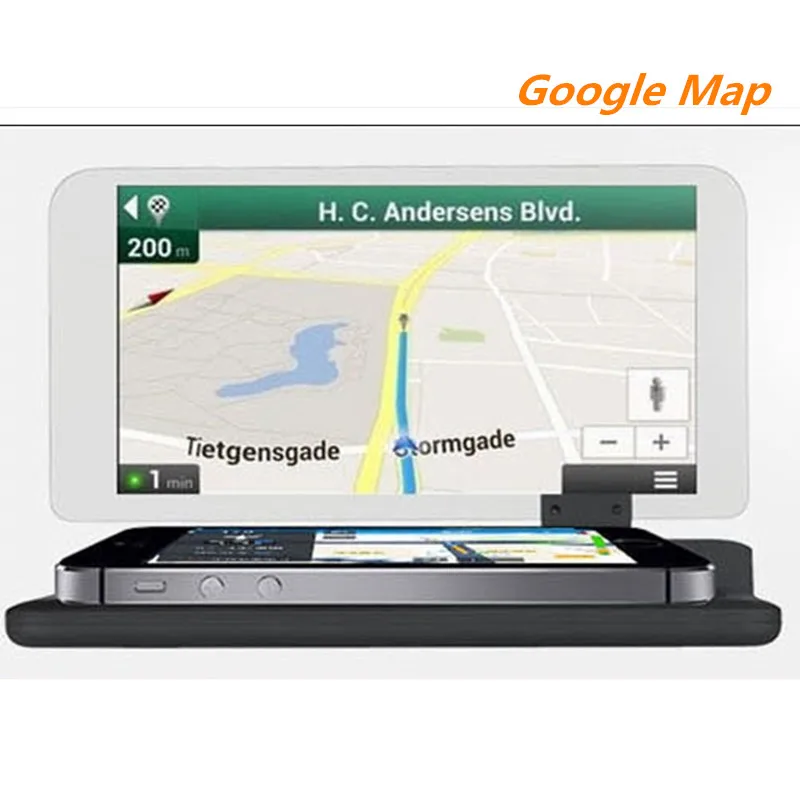 GEYIREN 6 дюймов Универсальный H6 автомобильный HUD Дисплей проектор телефон навигация смартфон держатель gps hud для любых автомобилей