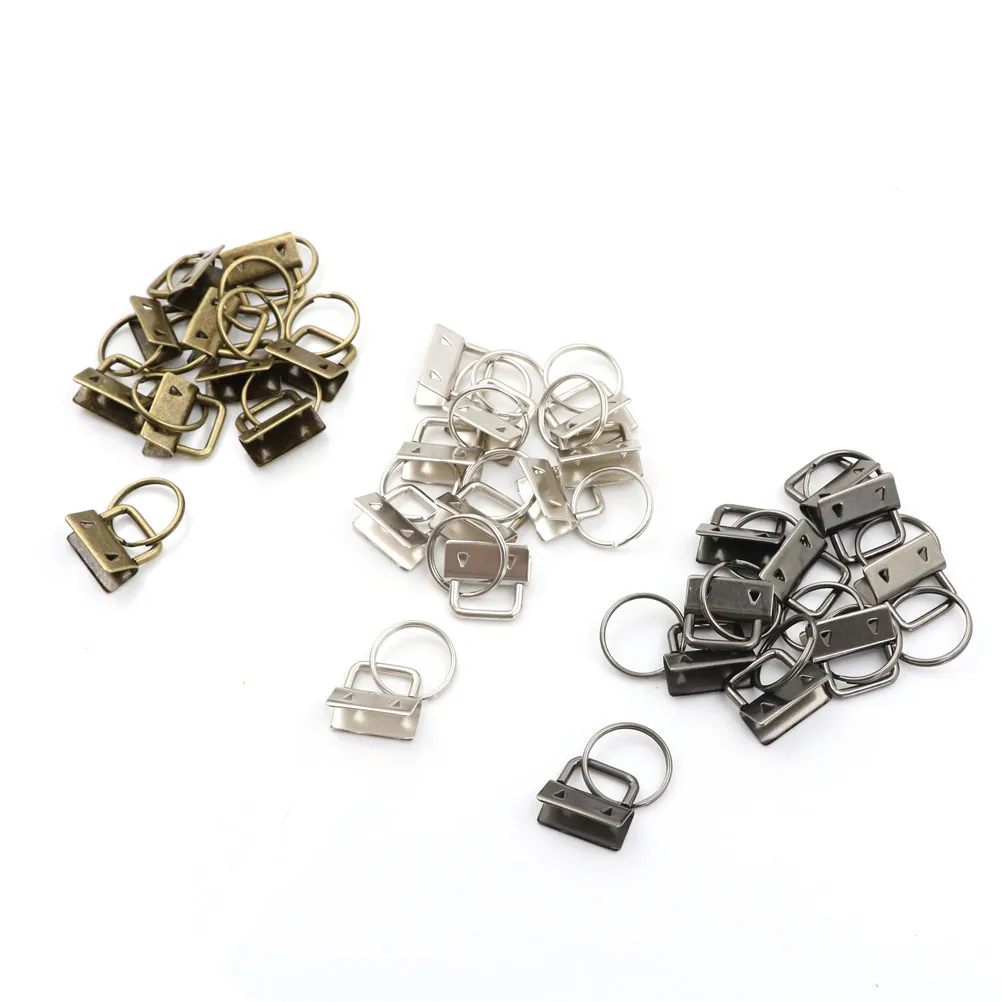 

10Pcs Key Fob Hardware 25mm keychain Split Ring For Wrist Wristlets Cotton Tail Clip Wholesale