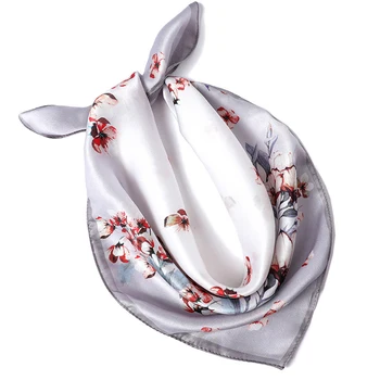 

100% Pure Silk Scarf Square 2020 Luxury Silk Wrap and Shawls for Ladies Print Bandana Scarf Foulard Femme for Women Silk Shawls