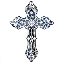 1pcs Big Cool Mens Cross TattoosBeautiful Arm Back Waterproof Large Temporary Tattoo Stickers 1pcs Big Cool Mens Cross TattoosBeautiful Arm Back Waterproof Large Temporary Tattoo Stickers