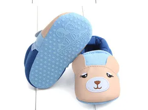 3-11 месяцев в партии; цветная детская обувь; обувь для мальчиков и девочек с мягкой подошвой; милая хлопковая игрушка в виде животного для детской кроватки; размеры - Цвет: Blue Bear