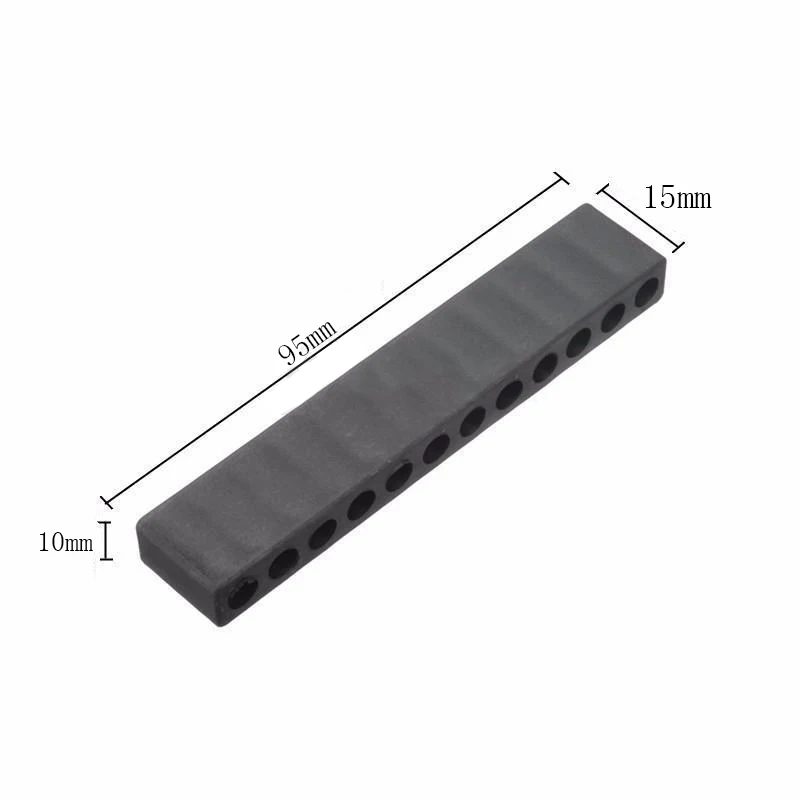10pcs/set 12 Holes Screwdriver Bit Holder Stand Screwdriver Head Storage for Six Angle 6.35mm Handle Black Hand Power Tool