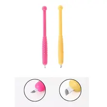 1 шт. 2 цвета одноразовая ручка для татуажа бровей татуировки бровей кожи Маркер ручка для губ лайнер для тела Искусство Макияж инструменты