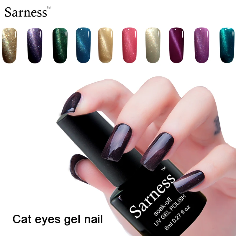 Sarness Gel Varnish 3D Cat Eyes Effect 24 Colors Gel