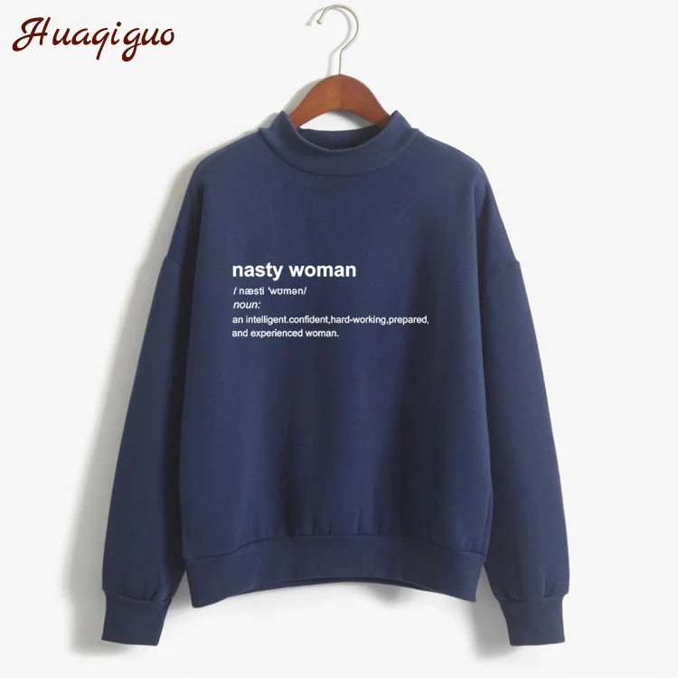 Plus Size New Kpop Autumn Women Hoodies Loose Kawaii Nasty Women Letter Print Pullovers Harajuku Sw
