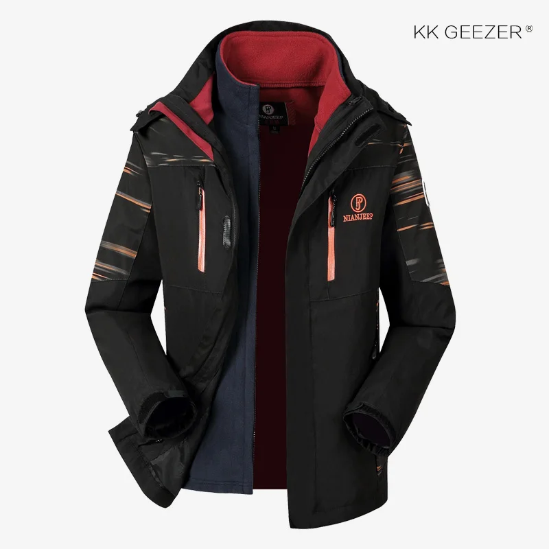 Popular Men Winter Jacket Waterproof Softshell M-5XL Plus Size Thicken Warm Fleece Parkas Thermal Fashion Loose Coat Windproof Parkas