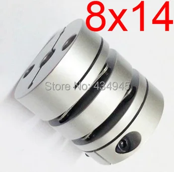 

8x14 8mm 14mm Double diaphragm Disc coupling ,electric coupler screw rod Stepper servo motor encoder shaft coupling D34 L45