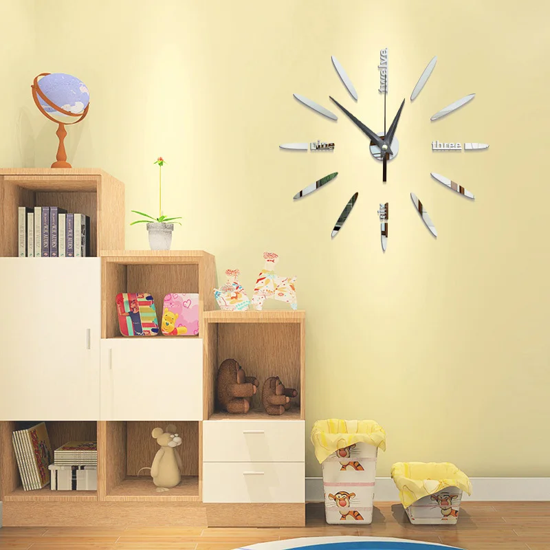 Акриловые DIY настенные наклейки декоративные часы экологически чистые