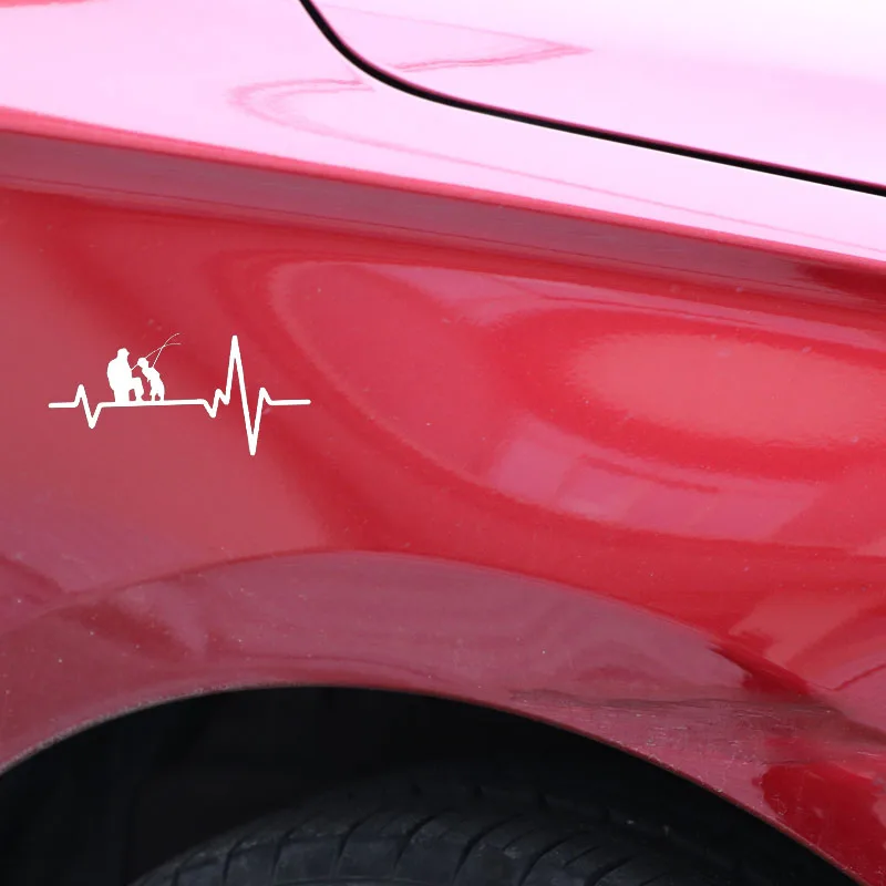 YJZT 17 см * 8 виниловые наклейки в виде Фотообоев c переводными картинками Heart Beat