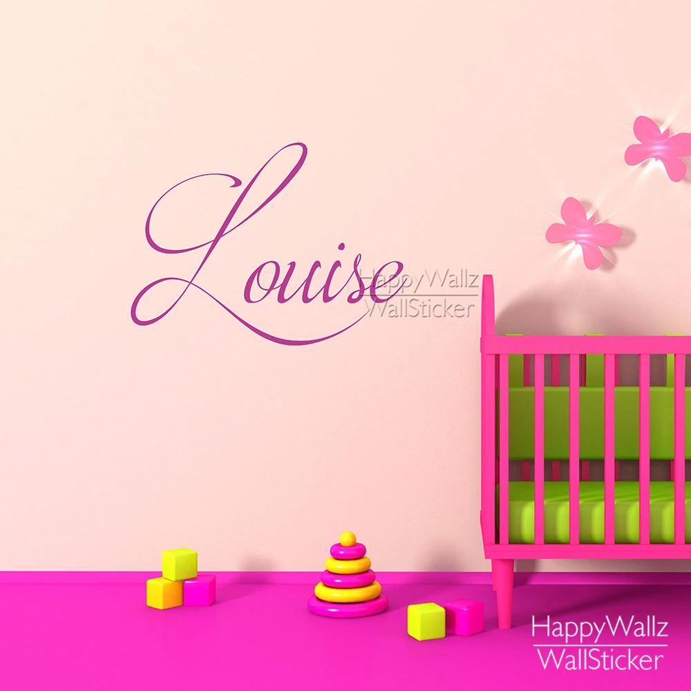 Custom Name Wall Sticker Children Name Wall Decal Baby Nursery Name DIY