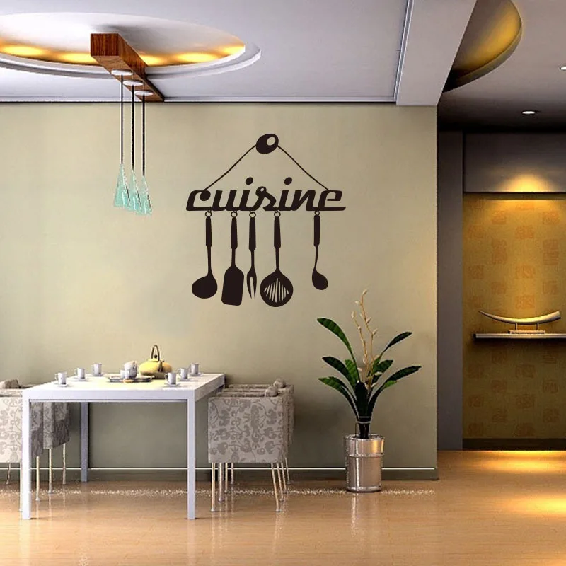 Cuisine Kitchen Supplies Removable Wall Stickers for Kitchen Fashion