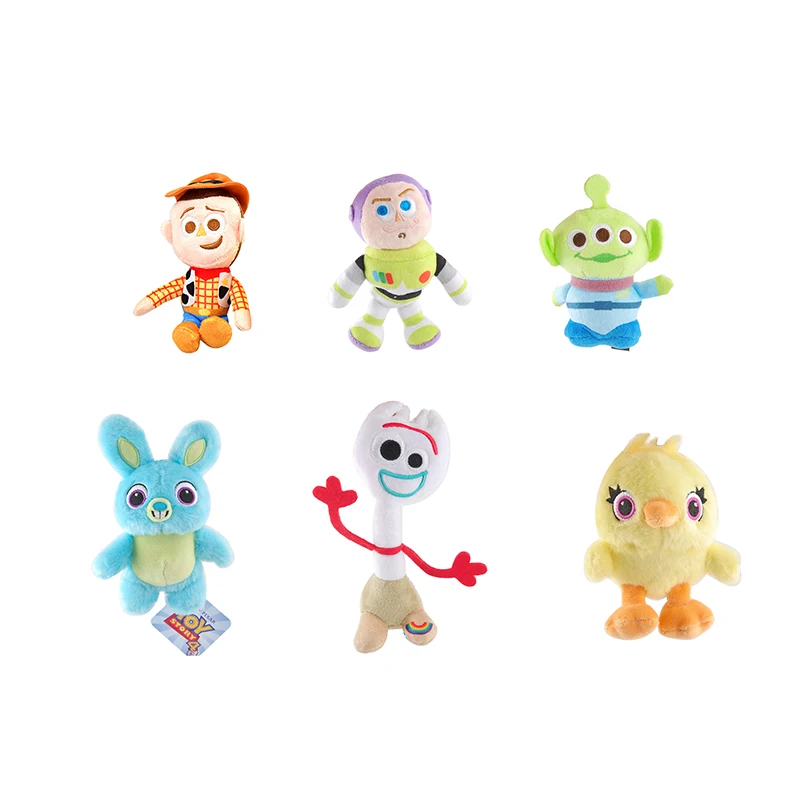 

Toy Story 4 Plush Figure Toy Forky Aliens Bunny Buzz Lightyear Woody Potato Head Exclusive Collection Clips Soft Stuffed Doll