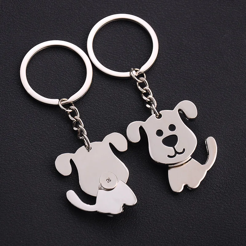 

10 Pcs Creative Funny Nice Moving Lovely Dog Keychain Keyring Key Chain Ring Key Fob Holder
