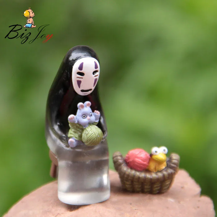 

Action Figure Spirited Away DIY No Face Man 1.5-4.5cm Micro Landscape Decoration Ornament Doll PVC gifts Model Anime