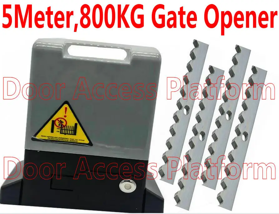 

5 Meter 800KG Door Operator Automatic Sliding Gate Opener Private house Gate access control 550W Copper Core Motor+4M gear rack