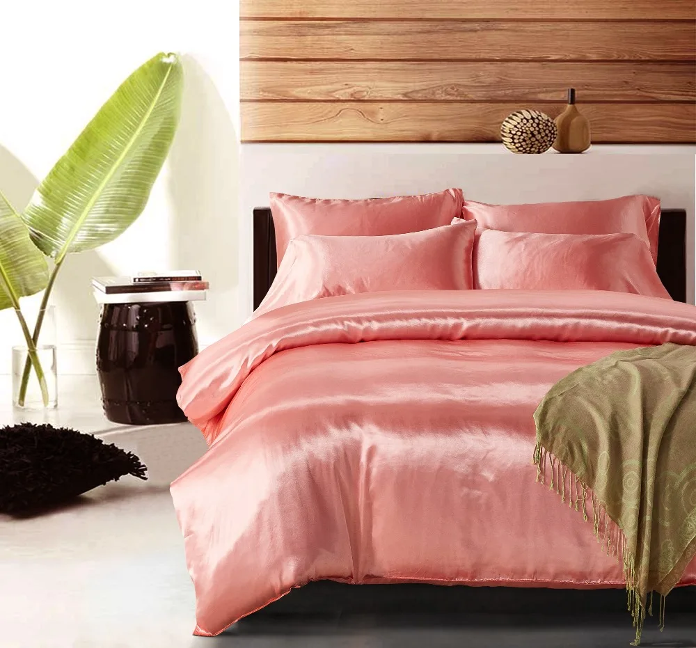 

Simulation Silk-like American Size Bedding Sets Woolly Polyester 3PCS Bedding Pillowcases*2 and Duvet Cover *1 Home Textile