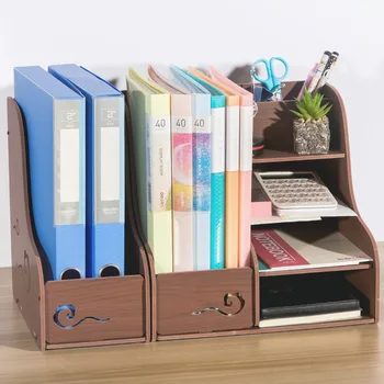 

Smartlife Office Desktop Thickening File Storage Box Finishing Frame Multi-layer Data Bookshelf A4 File Rack Multi-layer Rack