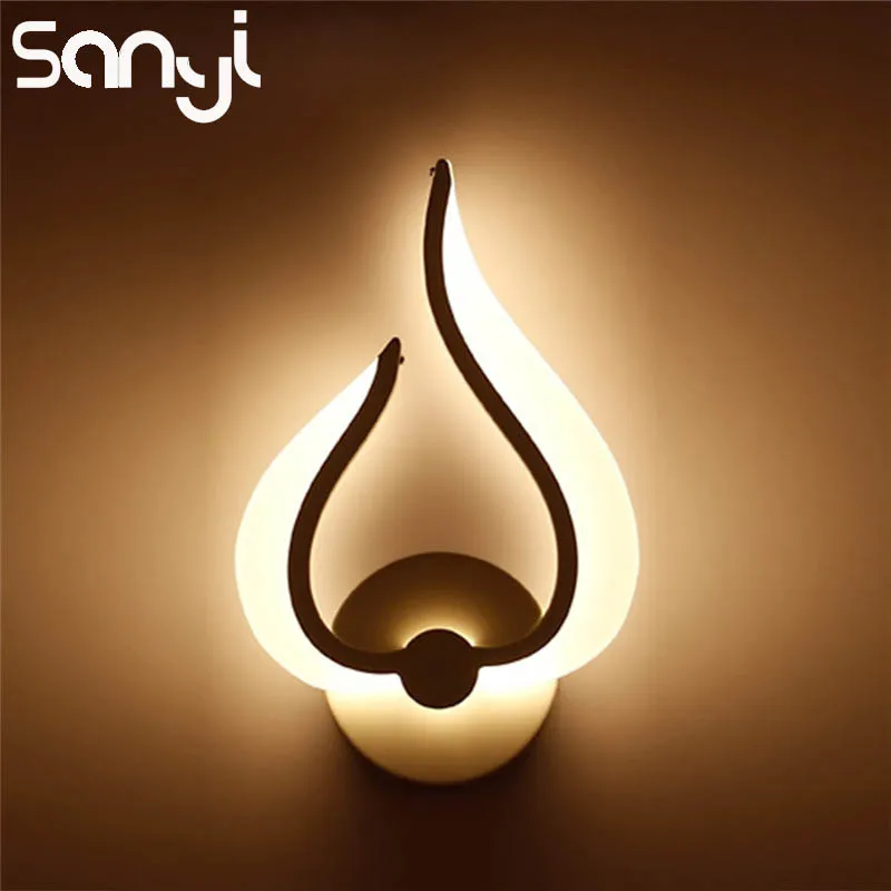

SANYI Modern LED Wall Lamps Sconces Acrylic Reading Lights Fixture Decorative Night Light for Pathway Staircase Bedroom Light