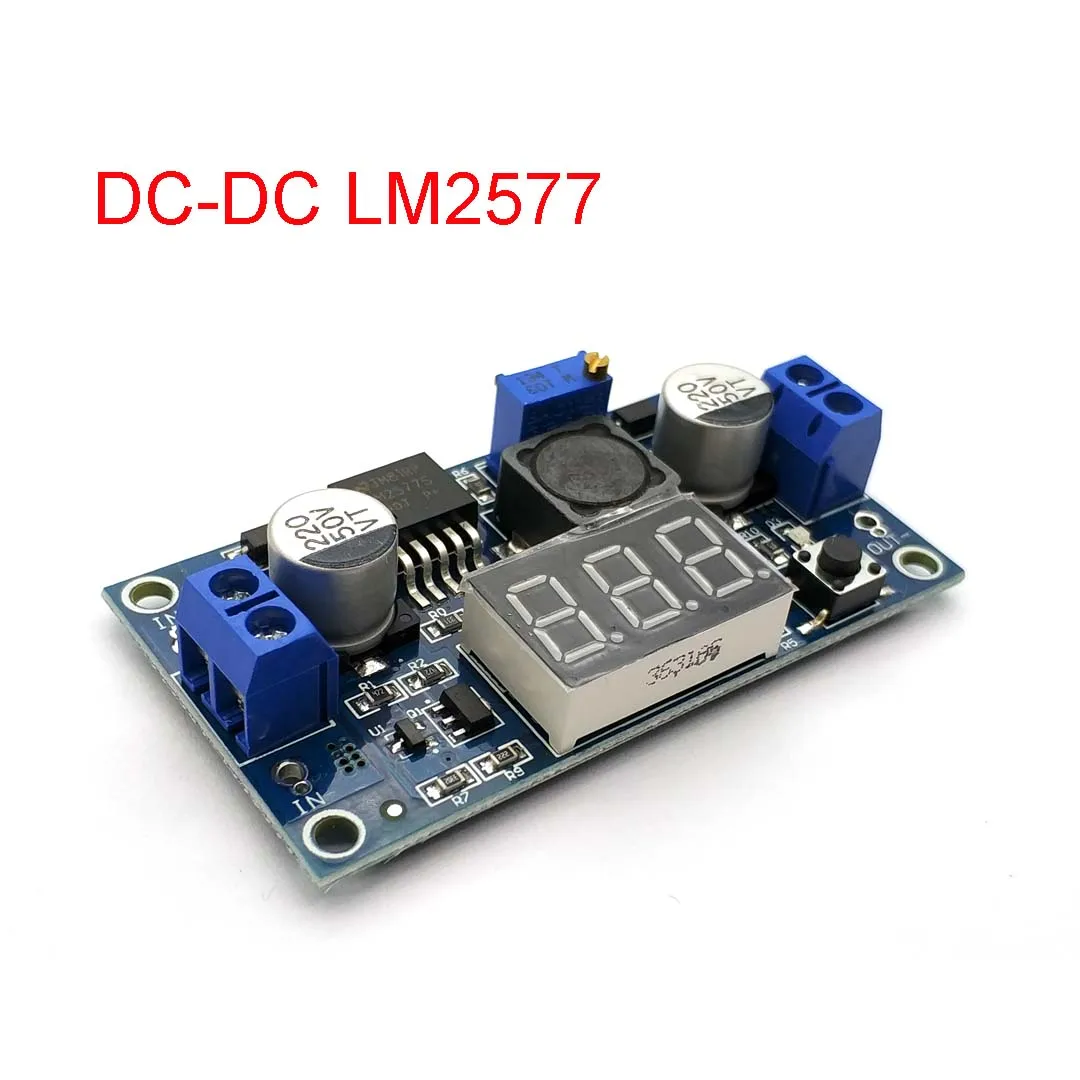 

LM2577 DC-DC Boost Step Up Module Converter Digital Voltmeter Display Voltage Meter 3A Output 3-34V to 4-35V