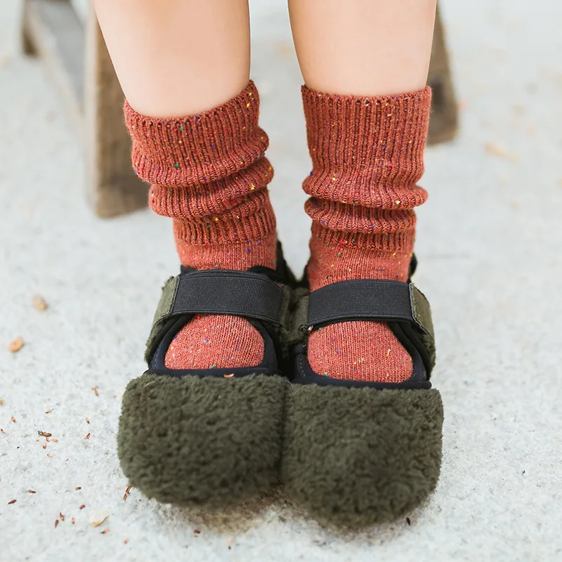 

1PCS Solid Color Socks Unisex Kids Socks Girls Spring Autumn Striped Socks Lot Children Boy Winter Cotton Socks 1to 8years