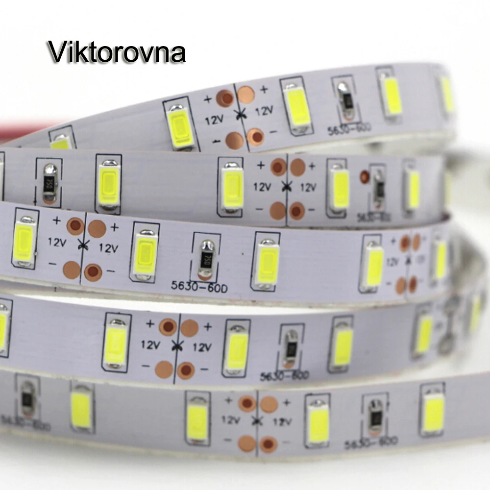 1 м 2 м 3 м 4 м 5 м супер яркий SMD 5630 светодиодный гибкий светильник 12В водонепроницаемый Fita 3м лента Диодная Лампа Рождественская Лампа Белая