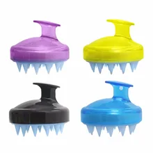 Mini Portable Silicone Hair Scalp Massage Comb Magic Hair Brush Soft Silicone Comb Shampoo Brush Comb Head Massager Health Care head massage hair brush cute magical rabbit scalp massager electric shampoo comb vibration stress relief bath hair wash care