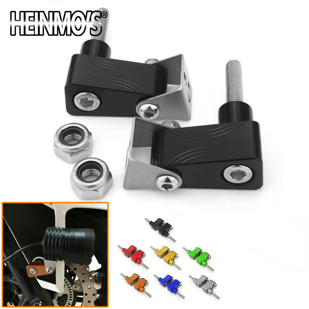 

Universal Lower Lights Lamp Bulb Mounting Bracket for Yamaha for Kawasaki Motorcycle Lower Fork Mount Spotlight Holder for KTM