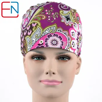 

long hair surgical cap for doctors and nurses special hat and cap cotton printed cap free shipping