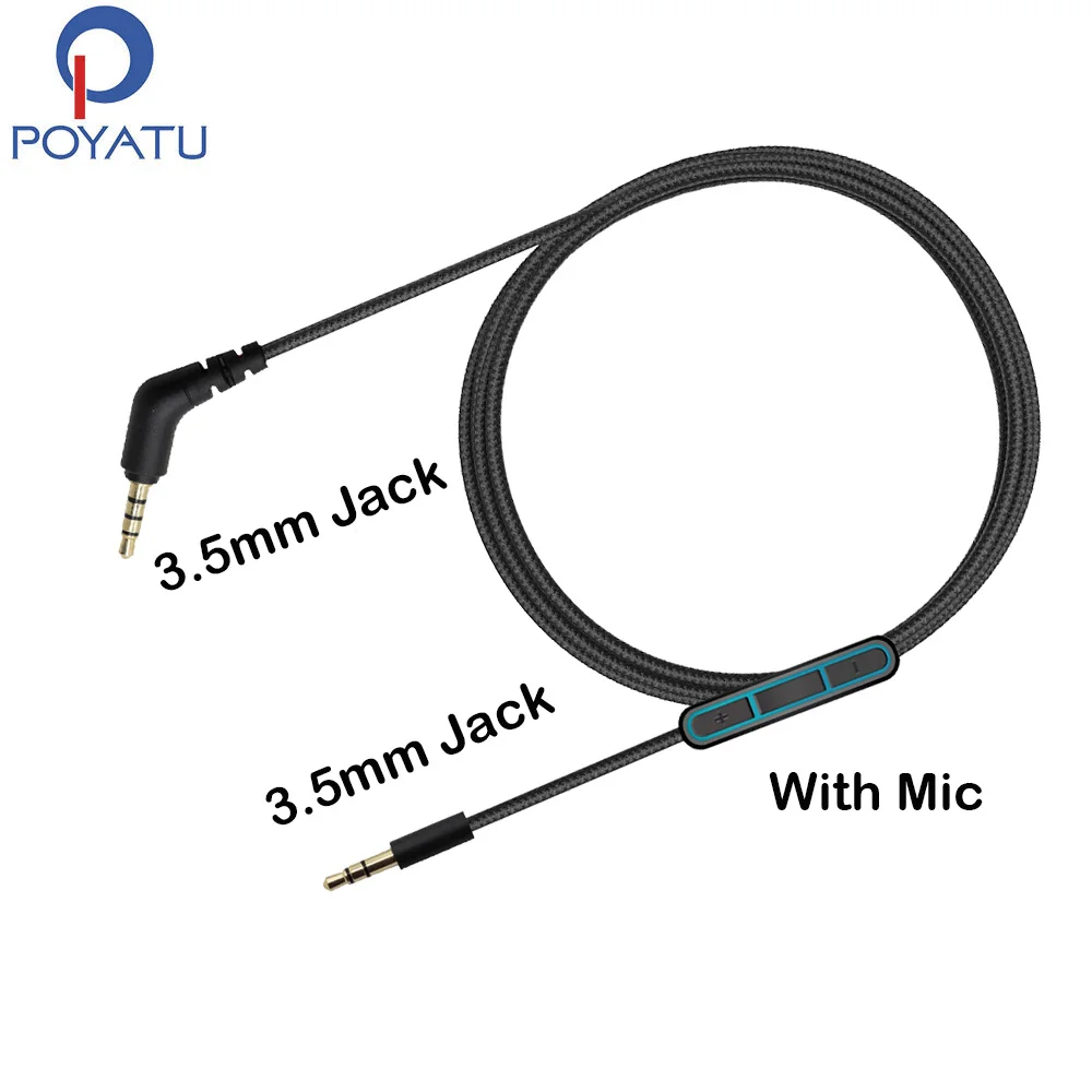 Cavo Audio Maschio Poyatu Da 3.5Mm Per Beats Solo Solo3 Studio 2.0 Wireless Pro Detox Wireless Mixr Executive Pill Cavo Per Cuffie