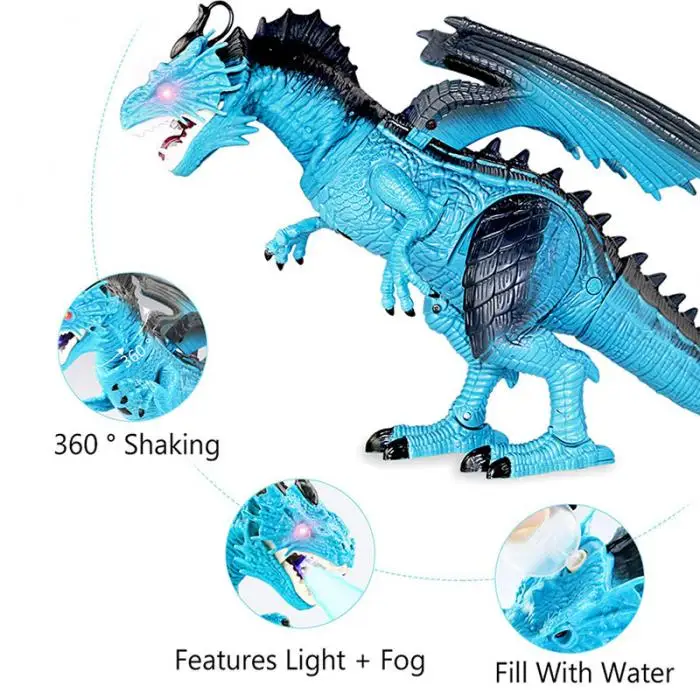 Пульт дистанционного управления RC ходячий динозавр игрушка со звуком светильник детская игрушка Подарки