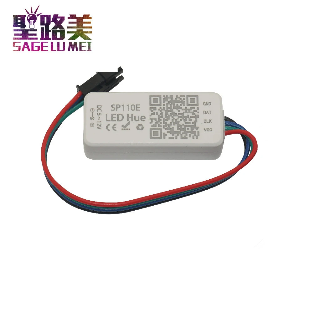 Wi Fi SP110E SPI Bluetooth светильник Pixel контроллер с помощью приложения для смартфона WS2812B