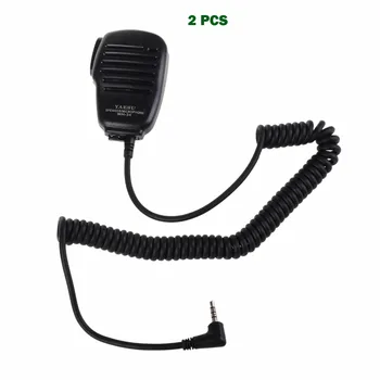 

2PCS For Yaesu MH-34B4B Speaker Microphone Clip 3.5 mm Earpiece Audio Jack Shoulder PTT Mic Speaker for VX-3R FT-60R FT1DR