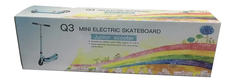 Cheap OUXI Children Folding Electric Scooter Two-Wheel Smart E-Scooter With Light Weight Kick Electric Skateboard For Kids Three Color 14