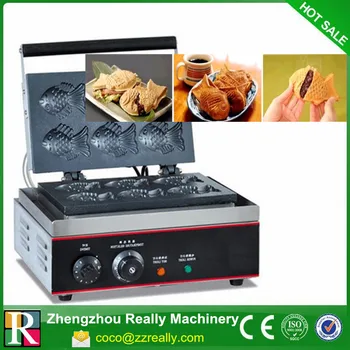 

220V/110V electric stainless steel commercial home use fish lolly waffle maker machine kitchen appliance