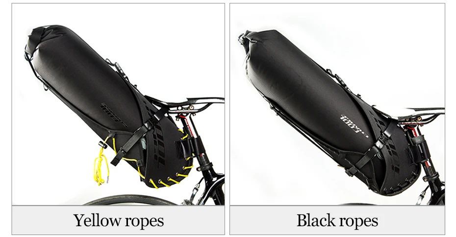 Coolизменить водонепроницаемый велосипедное седло мешок велосипед высокой емкости складной задний мешок велосипед багажник панье рюкзак аксессуары
