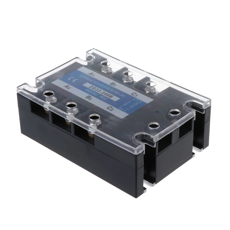 

OOTDTY ZG33-340B 40A DC Control AC Three Phase Solid State Relay SSR Module