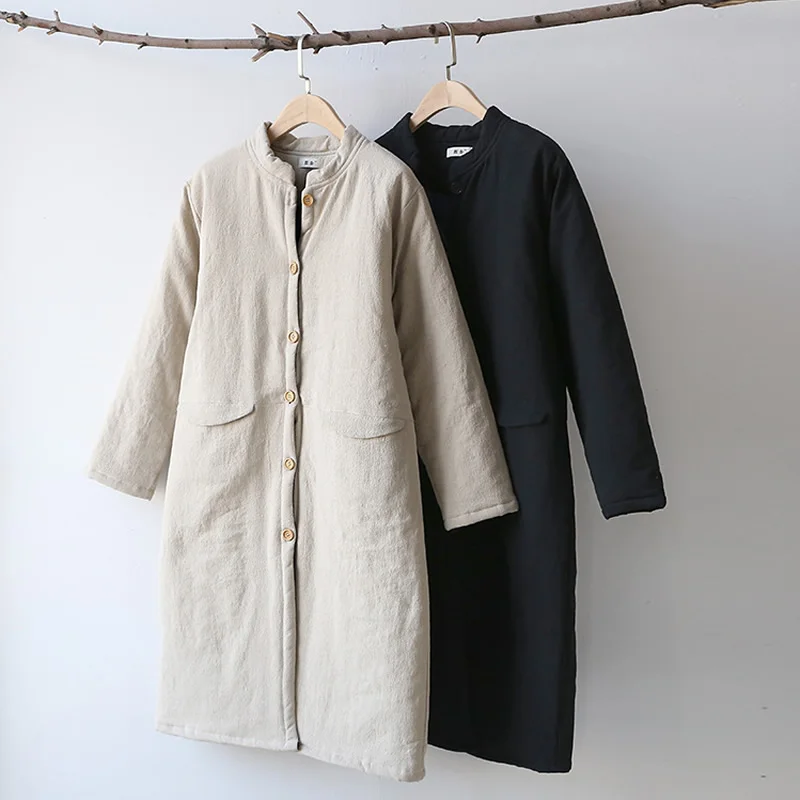 S 5XL Women Warm Winter Fleece Hooded Parka Coat Overcoat