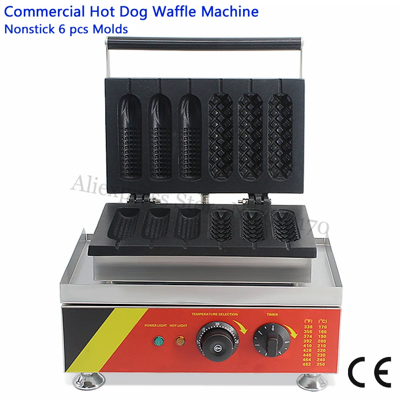 Electric Corn Hot Dog Waffle Machine Commercial Lolly Hotdog Sausage