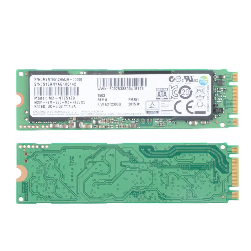 

SAMSUNG PM851 512GB M.2 SSD Solid State Drive For Laptop Desktop (MZ-NTE5120)