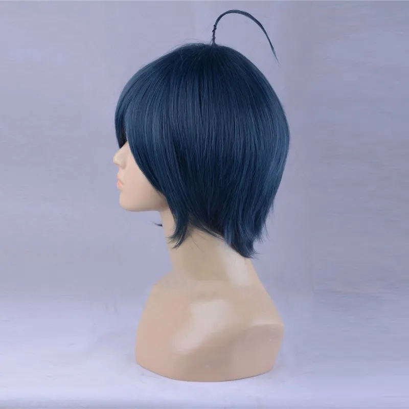 Danganronpa Dangan Ronpa Saihara Shuichi темно синие короткие волосы косплей парик Хэллоуин