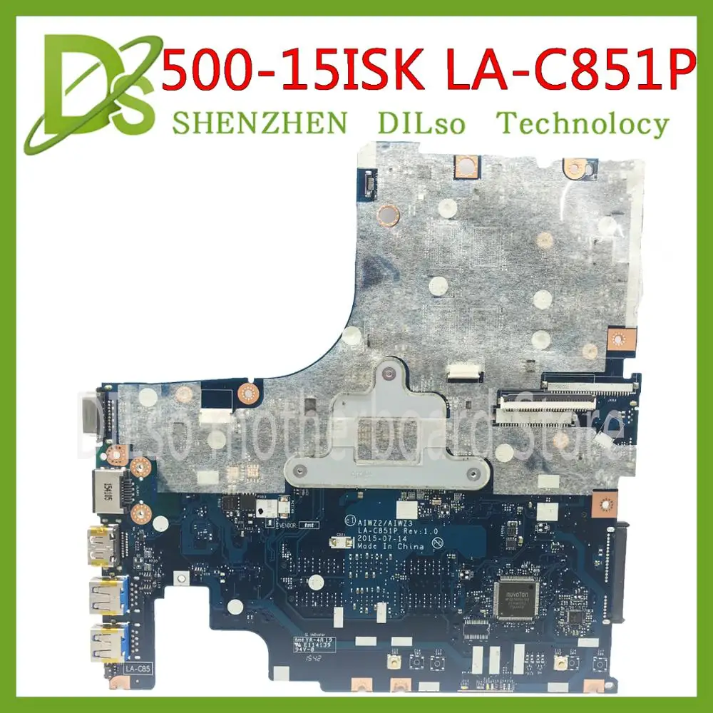 Kefu 500-15 LA-C851P материнская плата для lenovo IdeaPad 500-15ISK Материнская плата ноутбука I5-6200U cpu R7 GPU тестирование